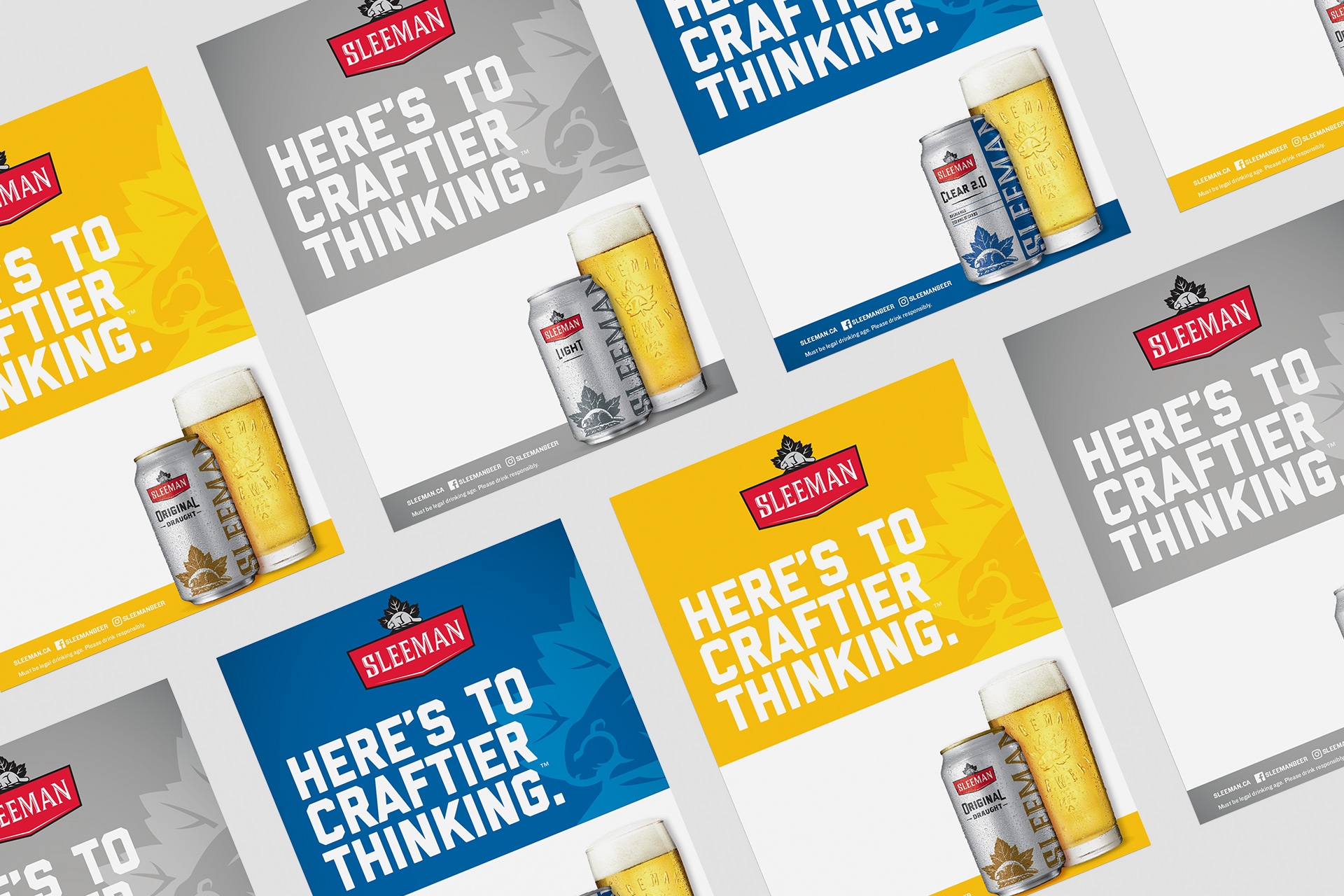 A lay out of Sleeman Labelling artwork.